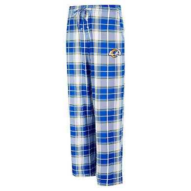 Women's Concepts Sport Royal Los Angeles Rams Ashford Plaid Knit Pants