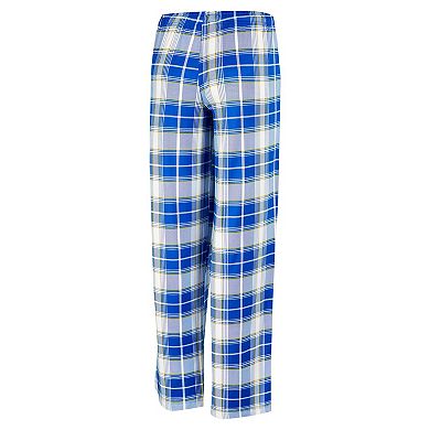 Women's Concepts Sport Royal Los Angeles Rams Ashford Plaid Knit Pants