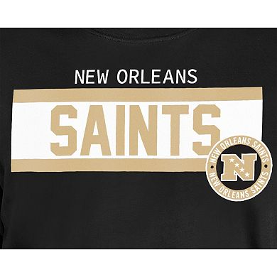 Men's New Era Black New Orleans Saints 3rd Down Domestic T-Shirt