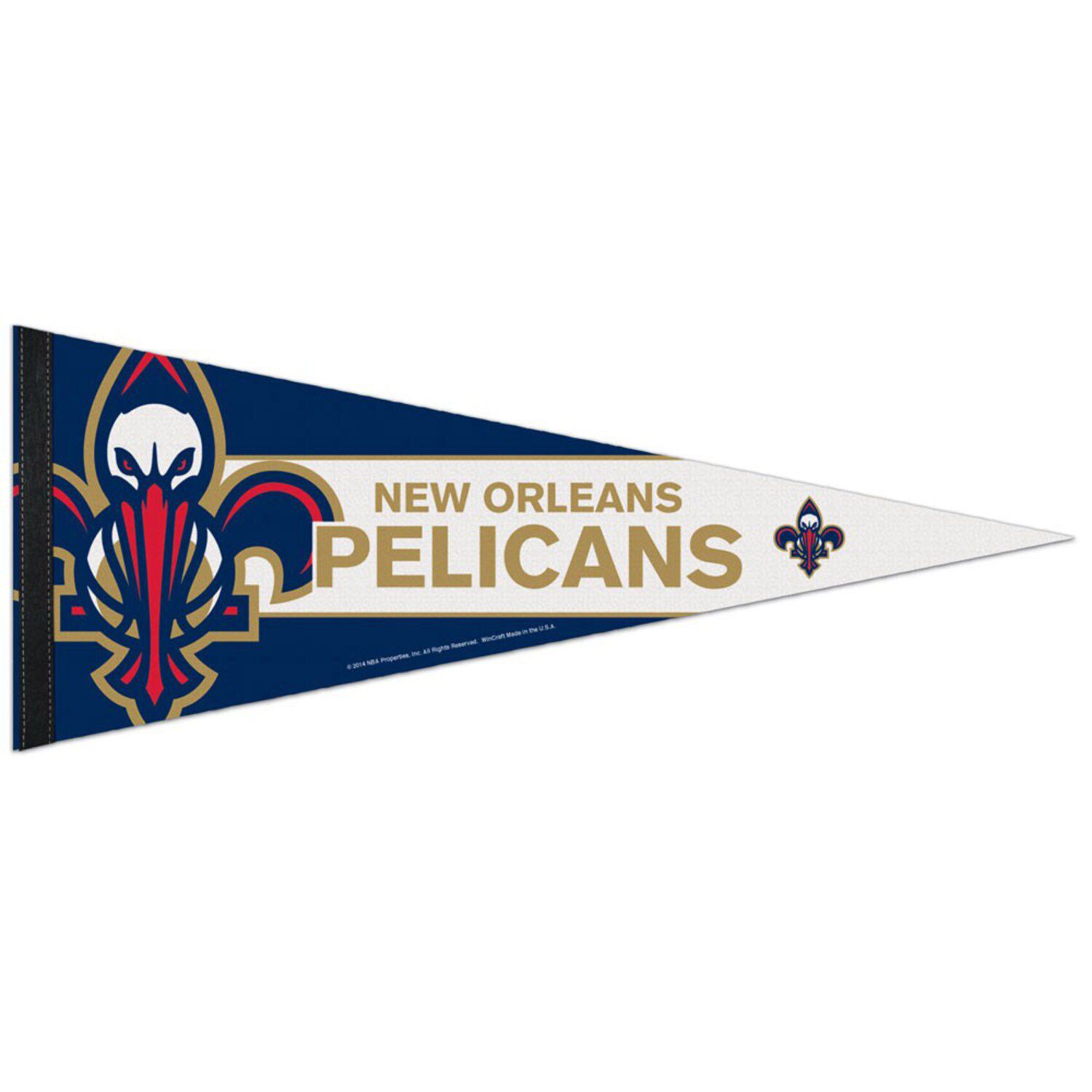 New Orleans Pelicans Pennant - Full Size 12x30 Inch Team Banner