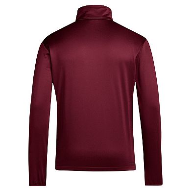 Men's adidas Maroon Texas A&M Aggies 2024 Coaches Sideline Quarter-Zip Top