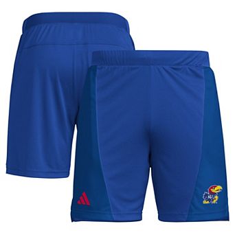 "Men's adidas Royal Kansas Jayhawks Designed for Training 7"" AEROREADY Shorts"