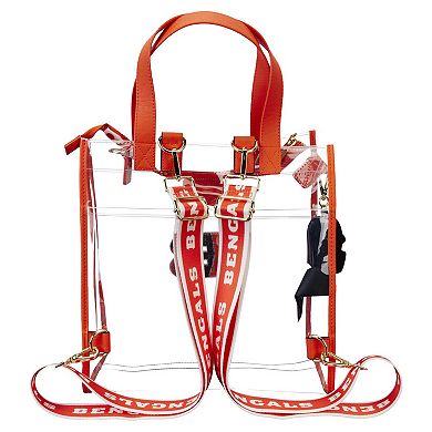 Loungefly Cincinnati Bengals Clear Convertible Backpack & Tote Bag