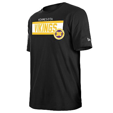 Men's New Era Black Minnesota Vikings 3rd Down Domestic T-Shirt