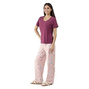 Women's Spa Kitty Two Piece Pj Set In A Bag