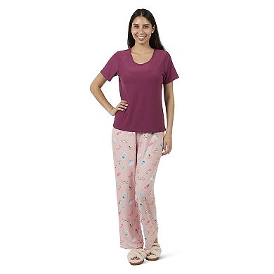 Women's Spa Kitty Two Piece Pj Set In A Bag