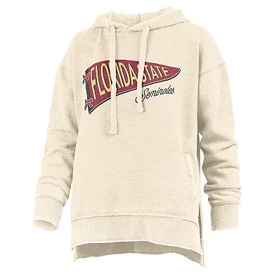 Women's Pressbox Cream Florida State Seminoles Marni Pullover Hoodie