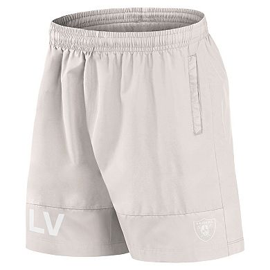 Men's Fanatics Cream Las Vegas Raiders Elements Shorts