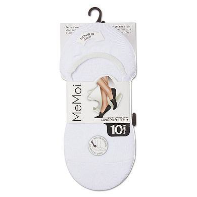 Women's 10 Pair Pack High Cut Sneaker Liners