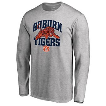 Men's Heathered Gray Auburn Tigers Hometown Collection Long Sleeve T-Shirt
