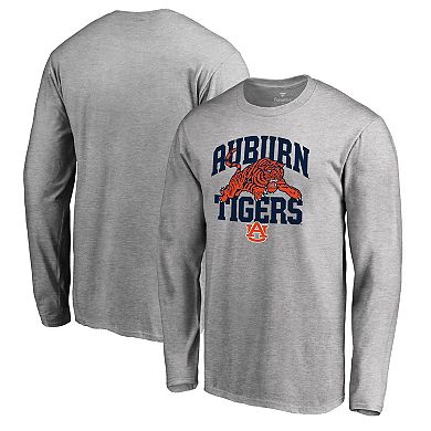 Men's Heathered Gray Auburn Tigers Hometown Collection Long Sleeve T-Shirt