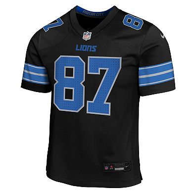 Youth Nike Sam LaPorta Black Detroit Lions Alternate Player Game Jersey
