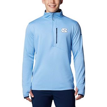Men's Columbia Carolina Blue North Carolina Tar Heels Park View Grid Fleece Omni-Wick Half-Zip Jacket