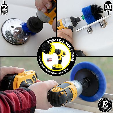 3 Piece Spin Brush Pool Cleaning Kit - Pool Supplies - Slide - Deck Brush - Hot Tub