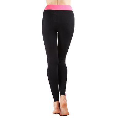 Women's Highlighter Athletic Nylon Leggings