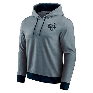 Men's Darius Rucker Collection by Fanatics Navy Chicago Bears Tonal Knit Pullover Hoodie