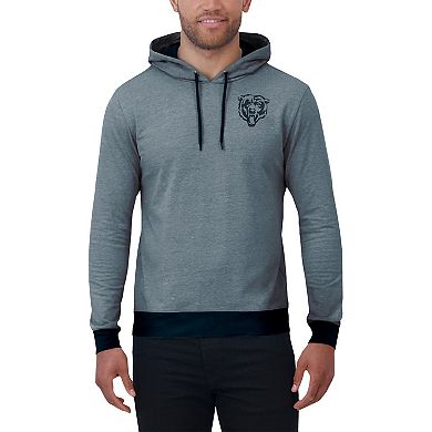 Men's Darius Rucker Collection by Fanatics Navy Chicago Bears Tonal Knit Pullover Hoodie