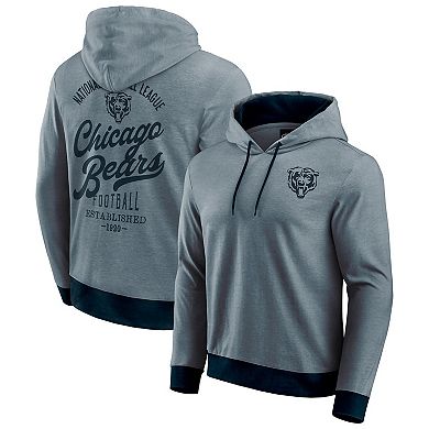 Men's Darius Rucker Collection by Fanatics Navy Chicago Bears Tonal Knit Pullover Hoodie