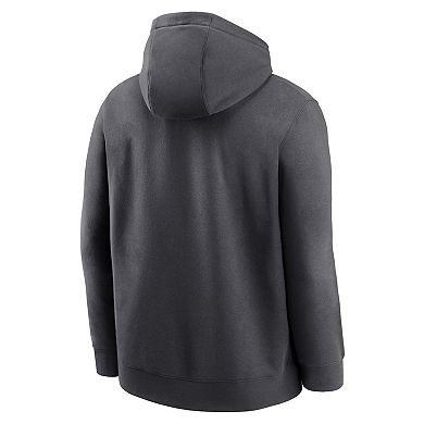 Men's Nike Anthracite Kansas City Chiefs Club Logo Pullover Hoodie