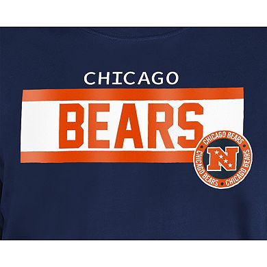 Men's New Era Navy Chicago Bears 3rd Down Domestic T-Shirt