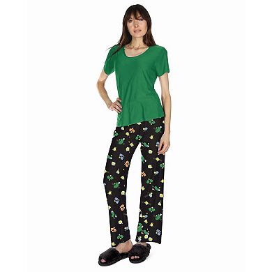 Women's Pickleball Princess Two Piece Pj Set In A Bag