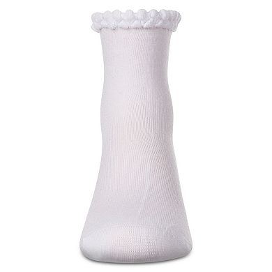 Girls' Bubble Stitch Welt Anklet Socks