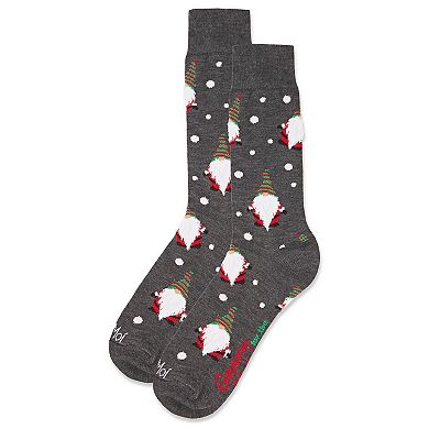 Men's Gnomes For The Holidays Holiday Novelty Crew Sock