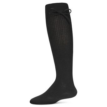 Girls' Ribbed Bow Knee-high Socks