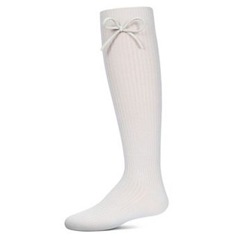 Girls' Ribbed Bow Knee-high Socks