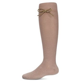Girls' Ribbed Bow Knee-high Socks