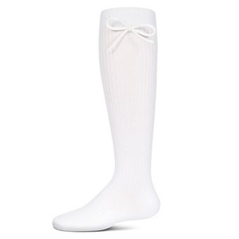 Girls' Ribbed Bow Knee-high Socks