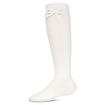 Girls' Ribbed Bow Knee-high Socks