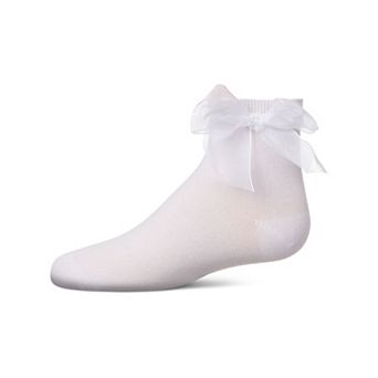 Girls' Tulle Bow Anklet Socks