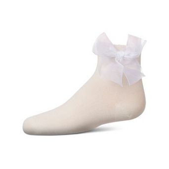 Girls' Tulle Bow Anklet Socks