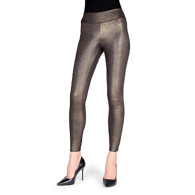 Metallic High Waist Shaping Leggings