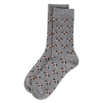 Men's Dog Face Cashmere Crew Socks