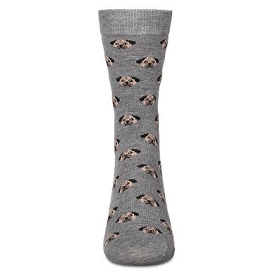 Men's Dog Face Cashmere Crew Socks