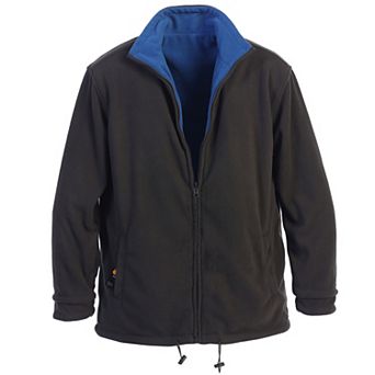 Gioberti Men's Zip Up Reversible Polar Fleece Heavy Jacket