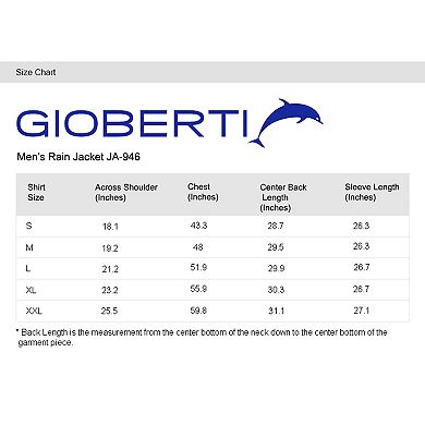 Gioberti Men's Reversible Rain Jacket With Polar Fleece Lining