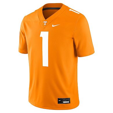 Men's Nike #1 Tennessee Orange Tennessee Volunteers Game Jersey
