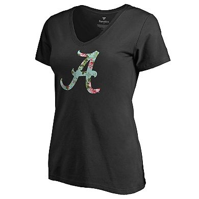 Women's Black Alabama Crimson Tide Lovely V-Neck T-Shirt