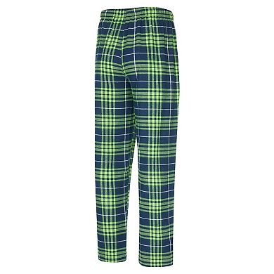Men's Concepts Sport College Navy/ Seattle Seahawks Vector T-Shirt & Flannel Pants Sleep Set