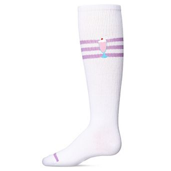 Girls' Summer Sweets Varsity Cotton Blend Knee High Sock