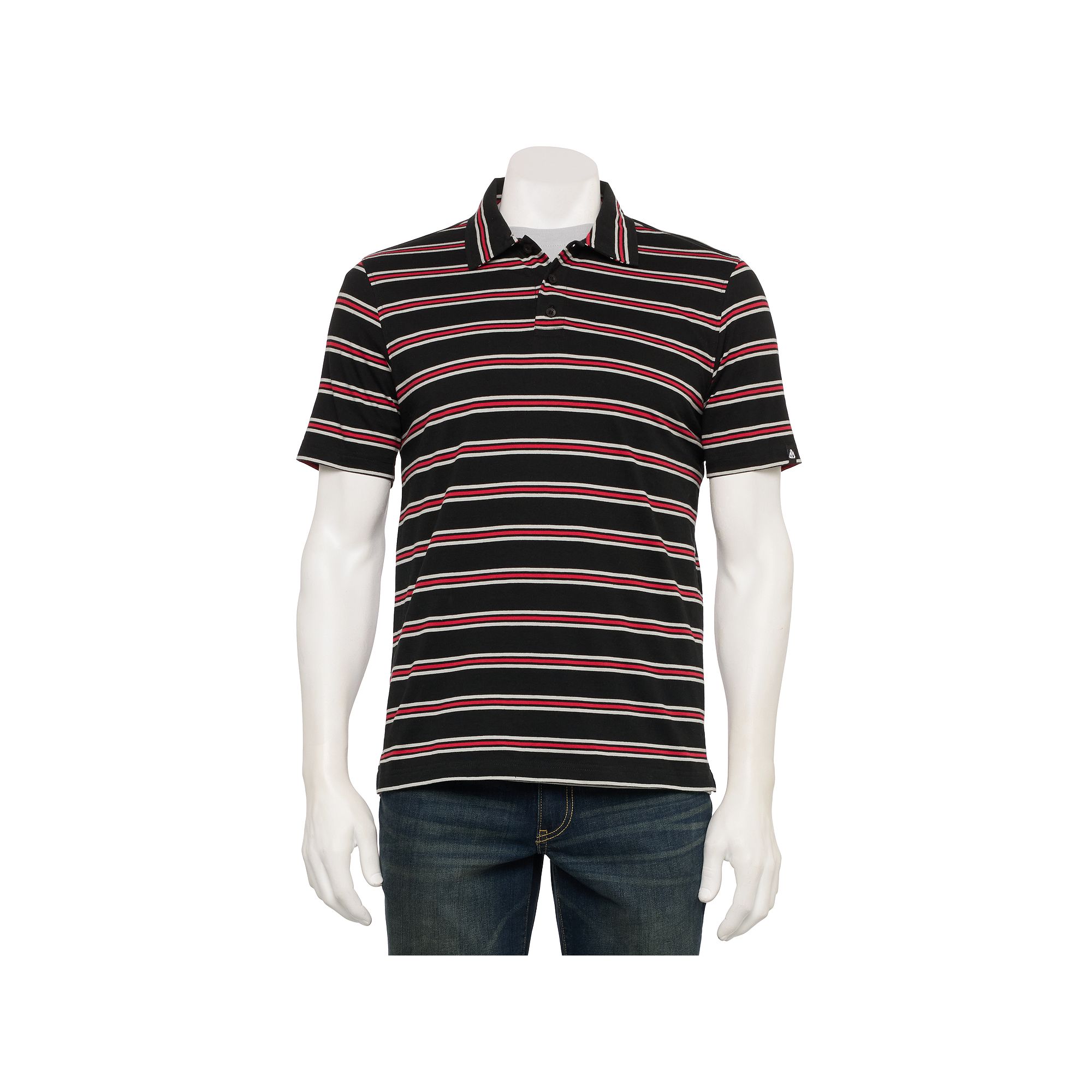 Mens Matix 2-Piece Polo & T-Shirt Set, Size: Small, Black Gray
