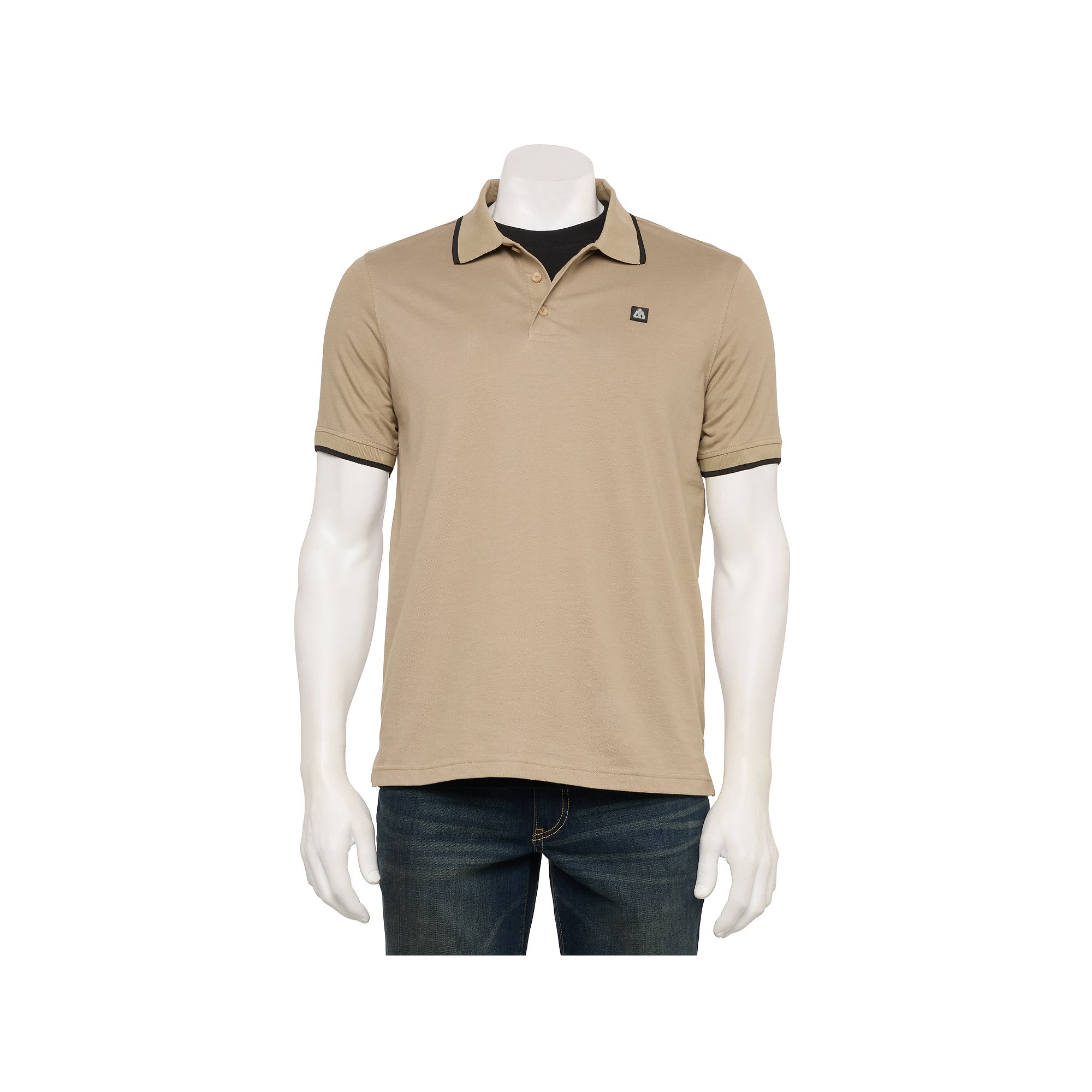 Mens Matix 2-Piece Polo & T-Shirt Set, Size: Small, Khaki Black
