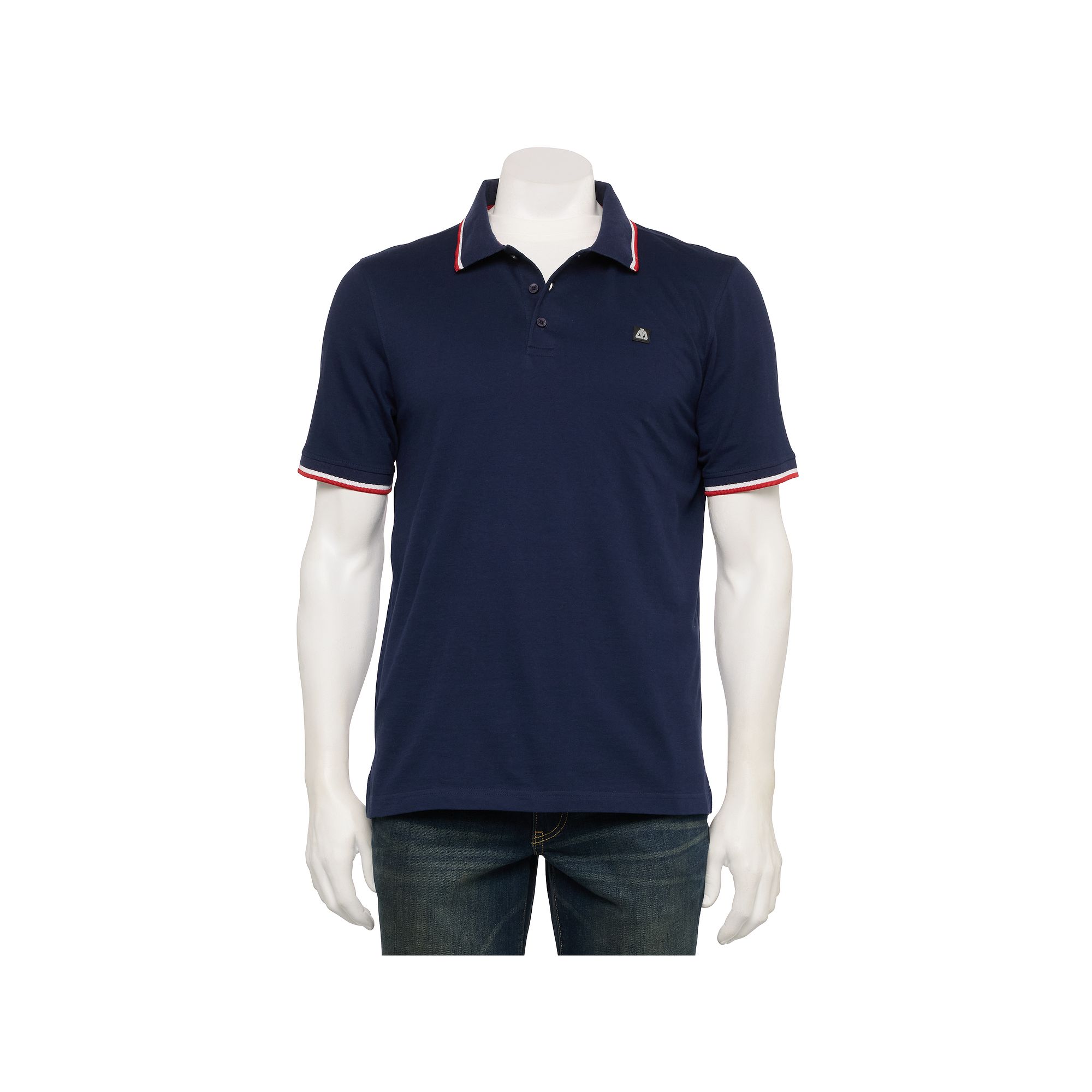 Mens Matix 2-Piece Polo & T-Shirt Set, Size: Small, Navy White