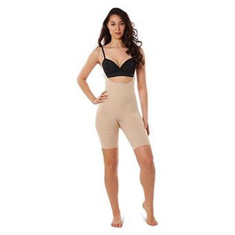 Women's Bodysmoothers Open-bust Bodysuit With Thigh Shaper