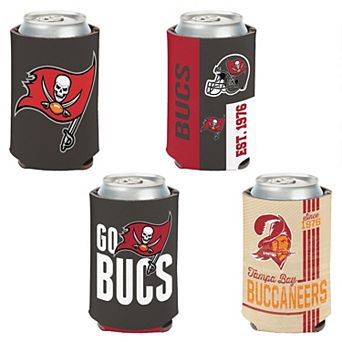 WinCraft Tampa Bay Buccaneers 4-Pack 12oz. Can Cooler Set