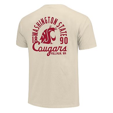 Men's Cream Washington State Cougars Comfort Colors Mascot Overlay T-Shirt