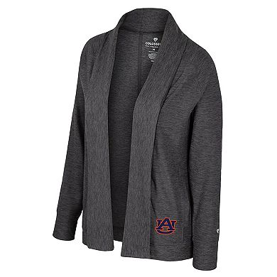 Women's Colosseum Charcoal Auburn Tigers��Dash Cardigan